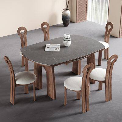 Folding Solid Wood Dining Table photo-3