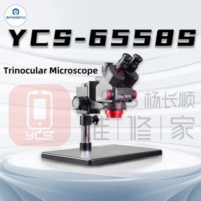 YCS 6558S 6.5X to 58X Zoom Microscope for Detailed Phone Repair Work photo-2