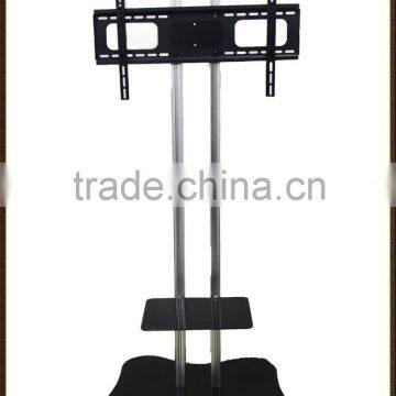 Modern adjustable LED LCD plasma tv cart with wheels for office video conference