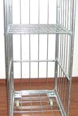 Foldable Metal Steel Roll Container Cage Trolley photo-4
