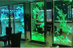 2D 3D Large-Size Glass Laser Underground Engraving Machine Glass Fence 1800W photo-4