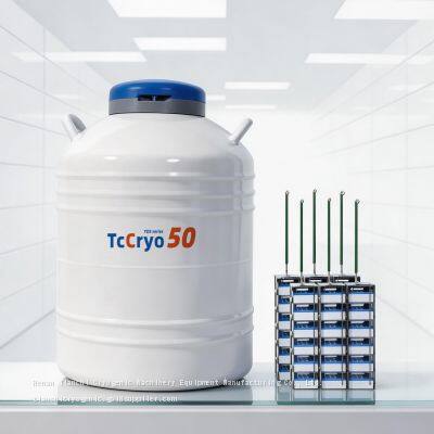 Лабораторный криогенный резервуар для хранения жидкого азота TcCryo 50L флакон. Цена завода криогенных компаний
