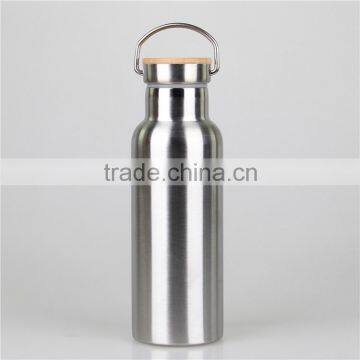 Hot Selling 2016 Summer Mlife Double Wall 750ml Stainless Steel Water Bottle Sport Bottle Tumbler With Bamboo Lid & Handle photo-4