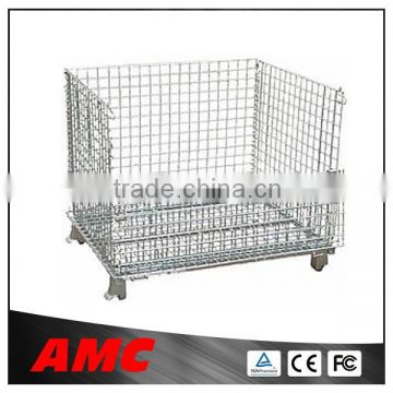 High Quality Steel Wire Mesh Warehouse Folding Wire Cage