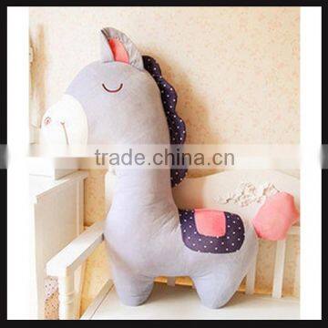 large size plush horse custom made cushion