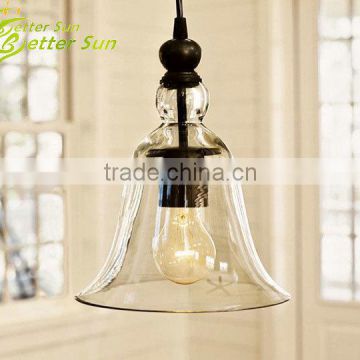 Edison Vintage Iron RH Loft Glass Modern Pendant Lamp