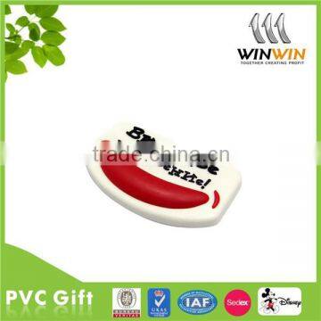 Hot sale creative 3D soft PVC fridge magnet / silicone fridge magnet