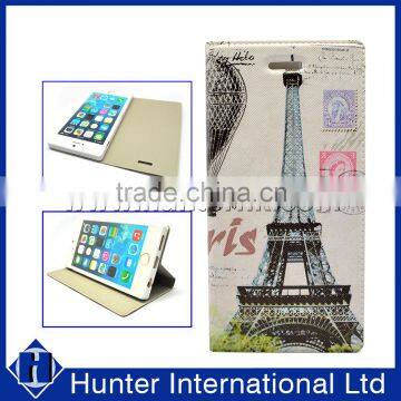 Retro Tower Pattern Book Case For iPhone6S