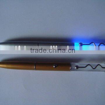 2014 new design progector pen , sized logo led projector pen, Slim led flashlight ballpen for advertising