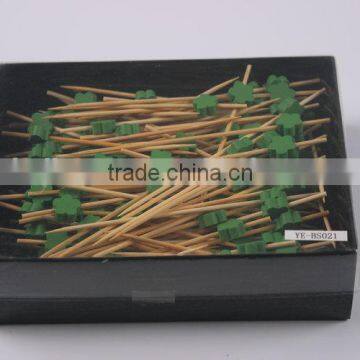 Fruits & vegetables decorative sticks/disposable bamboo skewers