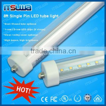 Top quality Russia 8 foot t8 led tube with single pin T8 LED Tube Fixture