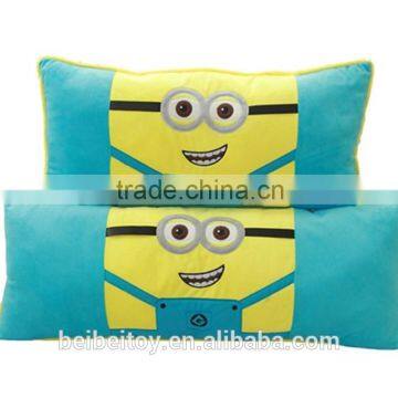 2015 hot sell despicable me minion plush pillow toy