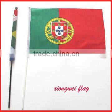 wholesale hand national flag in Portuguesa Portugal design