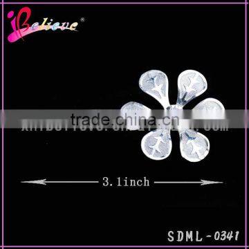 Cheap Hair Brush Metal Pins Wholesale Hair Pins, Silver Flower Pins for Kids Girls photo-2