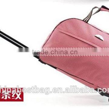 Carry-on Trolley Travel Bag With Fixed Casters