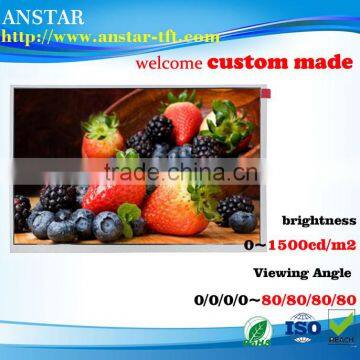 2016 10.1 inch TFT module 1280*800 with 8bit*LVDS interface and high resolution