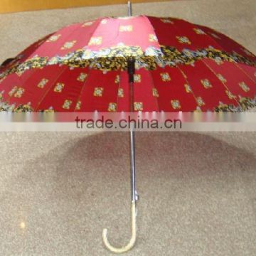 16K Straight umbrella satin material