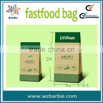 food grade healthy fastfood paper bag