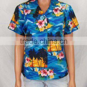 OEM service custom printed hawaiian shirt/cheap hawaiian shirt/custom hawaiian clothing