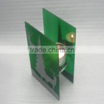 Glass Christmas Decorations With Tealight Holder photo-3