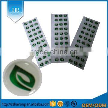 Gloss Embossed Outdoor Waterproof 3M Adhesive Crystal Clear Epoxy Resin Dome Sticker photo-2