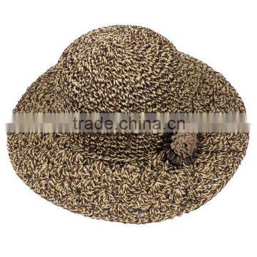 Summer cheap sombrero straw hat wholesale with handmade flowers