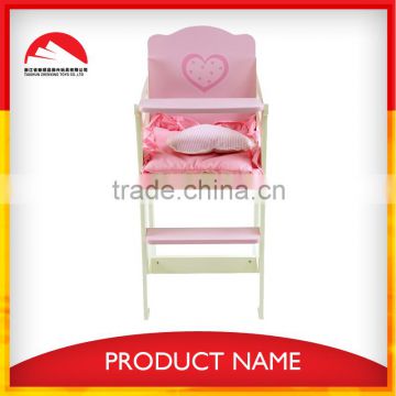 Safe Pinky Wood Baby doll High Chair