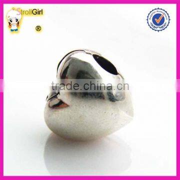 925 sterling silver Heart Charm Clasp Beads for Bracelet