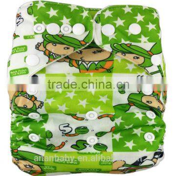 Waterproof organic cotton canvas fabric baby cloth diapers