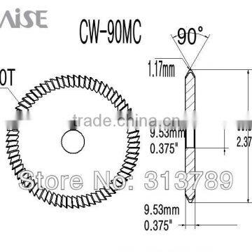 CW-90MC HSS key milling cutter for HPC Blitz, Switch Blitz,CodeMax,Tiger SHARK key machine