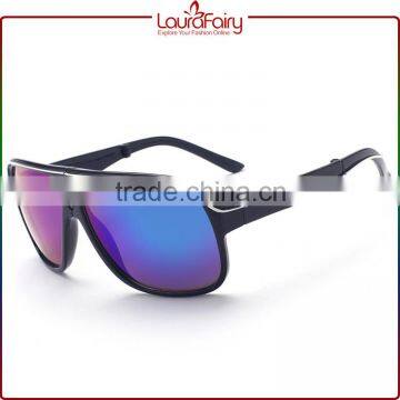 Laura Fairy Portable Blue Lens Black Frame Cheap Adjustable Foldable Sunglasses photo-2