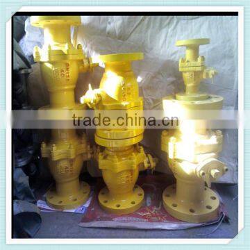 Zhitai Yellow WCB PN40 Flanged Ball Valve DN120