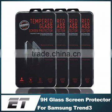 Manufacturer China Wholesale 2015 Products 0.33mm 9H Scratchproof 2.5D Tempered Glass Screen Protector For GALAXY Trend 3