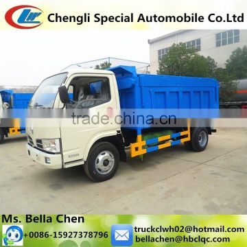 Cheap RHD DONGFENG 3-4 tons rear load garbage truck for sale