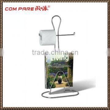 Hign quality iron wire metal toilet paper holder