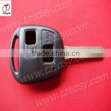 TD Auto key shell 2 button remote key casing with short blade for for toyota