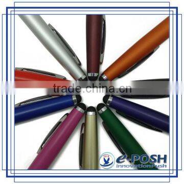 Promotional Rubber Gripper Aluminum Luxury Metal Cross Refill Stylus Pen photo-5