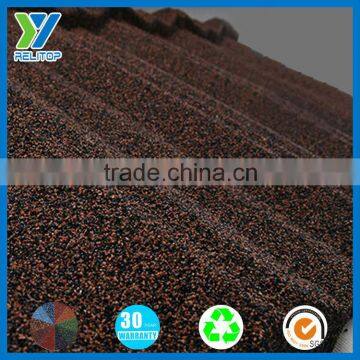 Chestnut Color Spanish Type Stone Coated Roof Tiles Prices photo-2