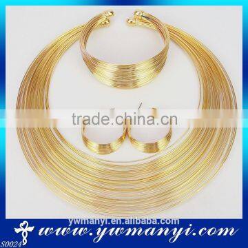 Wholesale african fashion indian gold plated costume jewelry set                        
                                                Quality Choice