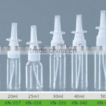 PET/PE plastic Nasal Spray pump Bottle 10ml-60ml