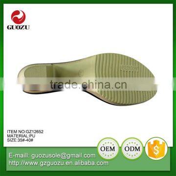China Low Price Lady Low Heel Sandals Sole pu Outsole photo-4