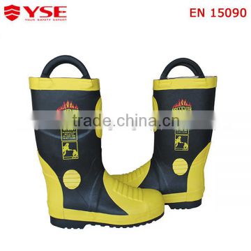 Fireman footwear safety boots steel cap&sole