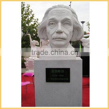 Garden Hand Carved Stone Einstein Statue