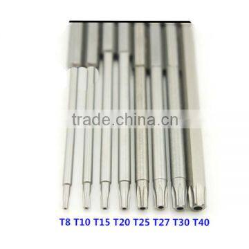 8Size/Set 100mm Length Magnetic Torx Screwdriver Bits Set Electric Screwdriver AR-01