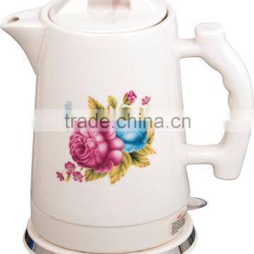 superior white ceramic stainless steel heating 2.0L electric kettle