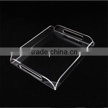 Clear acrylic food seving tray display