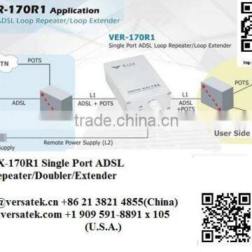 VX-170R1 1 Port ADSL Repeater /Doubler/Extender Contact: sherryt@versatek.cn