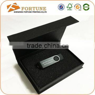 Fashional Style Custom Magnetic Paper USB Packaing Box Wholesale