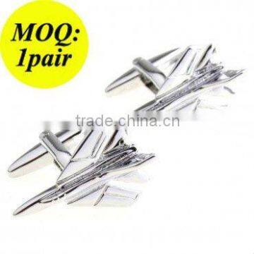 Men's Stainless Steel Fighter Plane Cufflink Wholesale & Retail