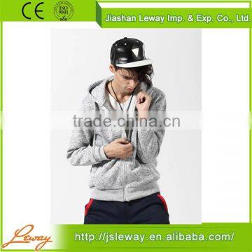 Mens Fleece Full-Zip Hooded thick Sweatshirts jacket